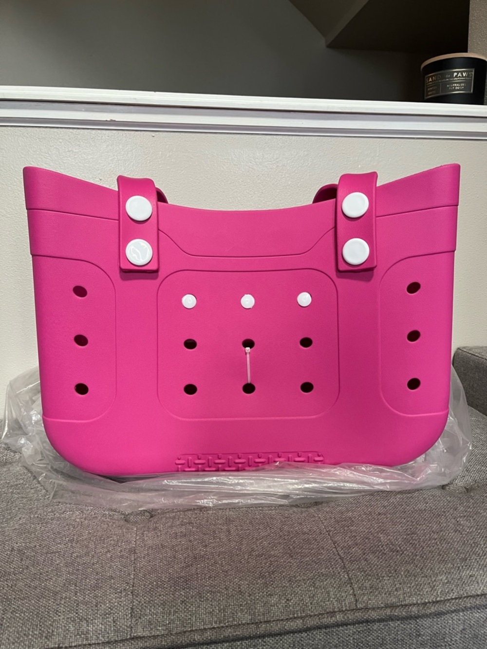 NWOT Large Haute Pink Large Tote Bag, Sturdy, Lightweight